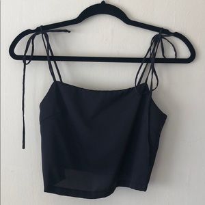 Brandy Melville tie strap tank black